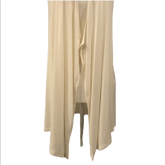J. Jill NWT Sleeveless Cream Cardigan XS - Picture 3 of 5